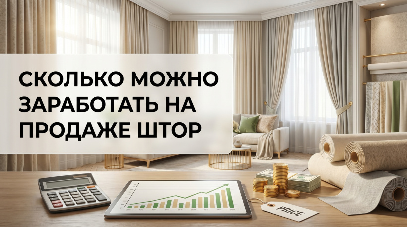 Сколько можно заработать на продаже штор: разбор маржи и расчет прибыли