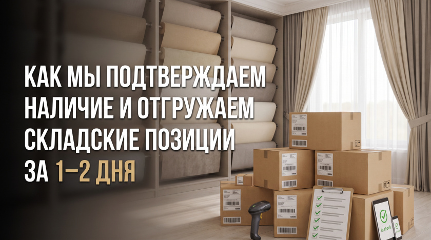 Как мы подтверждаем наличие и отгружаем складские позиции за 1–2 дня Как мы подтверждаем наличие и отгружаем складские позиции за 1–2 дня