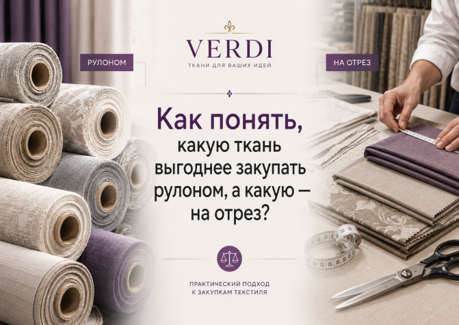 Как понять, какую ткань выгоднее закупать рулоном, а какую на отрез?