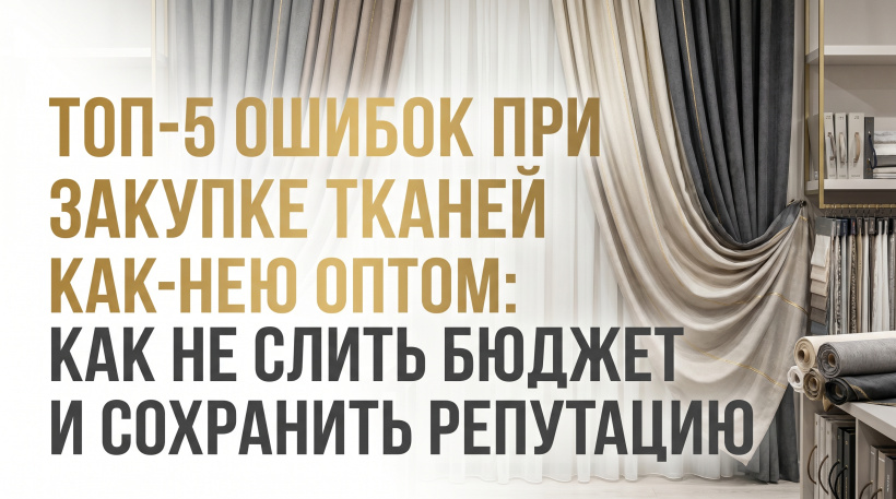ТОП-5 ошибок при закупке тканей оптом: как не слить бюджет и сохранить репутацию