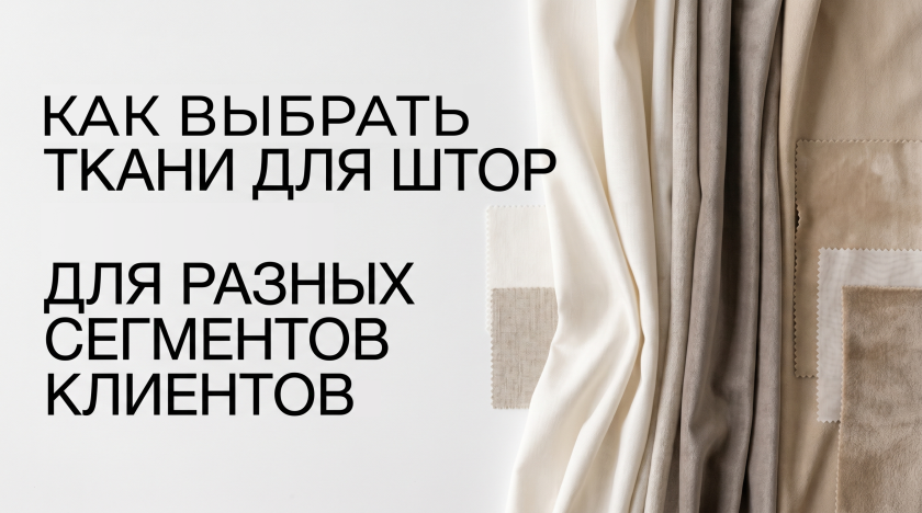 Виды тканей для штор: что выбрать для разных сегментов клиентов Виды тканей для штор: что выбрать для разных сегментов клиентов