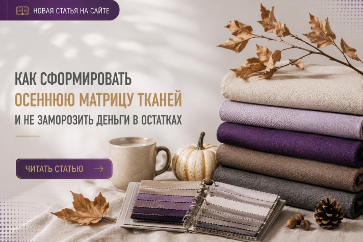 Как сформировать осеннюю матрицу тканей и не заморозить деньги в остатках