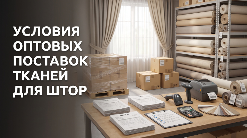 Условия оптовых поставок тканей для штор