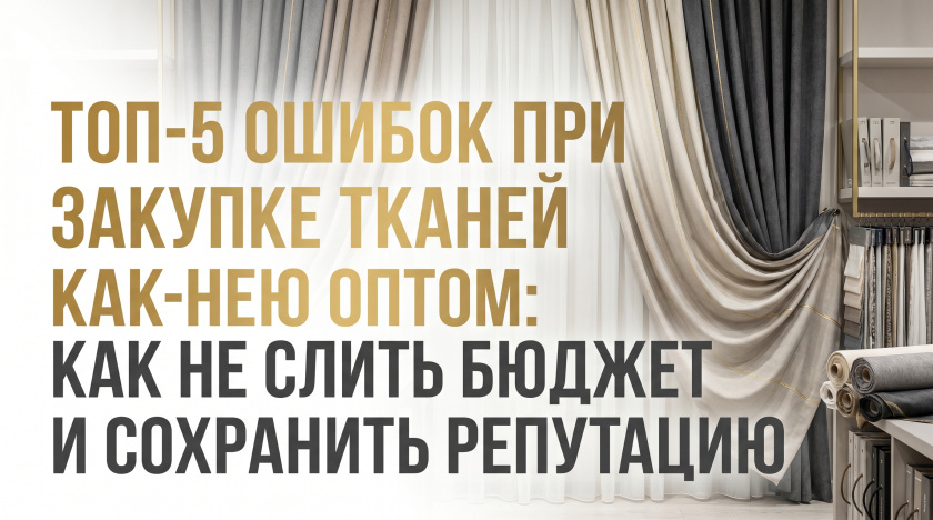 ТОП-5 ошибок при закупке тканей оптом: как не слить бюджет и сохранить репутацию ТОП-5 ошибок при закупке тканей оптом: как не слить бюджет и сохранить репутацию