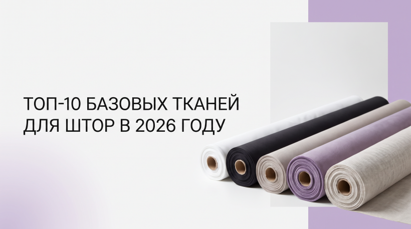 Топ-10 базовых тканей для штор в 2026 году
